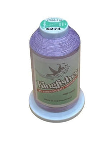 Kingfisher Embroidery Thread 4000m 6274 Pastel Lavender - My Sewing Mall