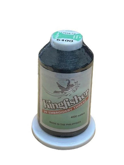 Kingfisher Embroidery Thread 4000m Charcoal Black 6400 – My Sewing Mall