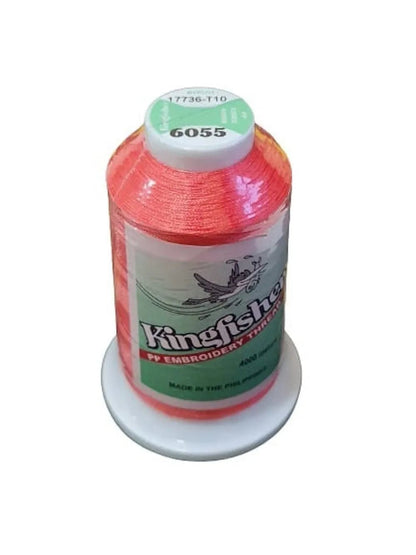 Kingfisher Embroidery Thread 4000m – Coral Red (6055) - My Sewing Mall