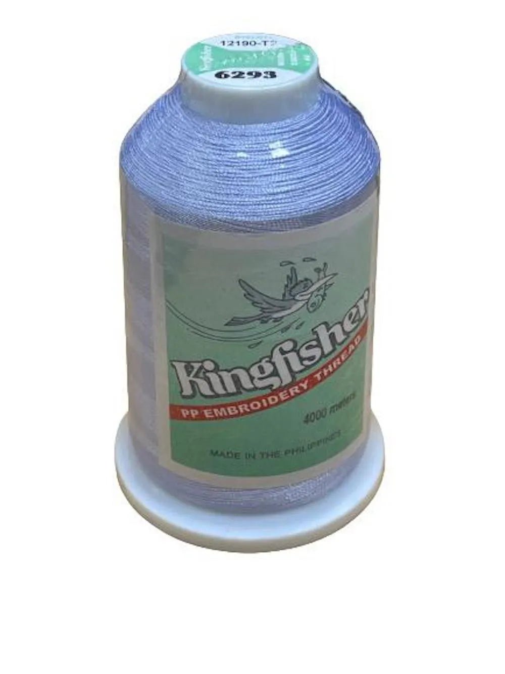 Kingfisher Embroidery Thread 4000m Ice Blue 6293 - My Sewing Mall