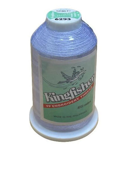 Kingfisher Embroidery Thread 4000m Ice Blue 6293 - My Sewing Mall