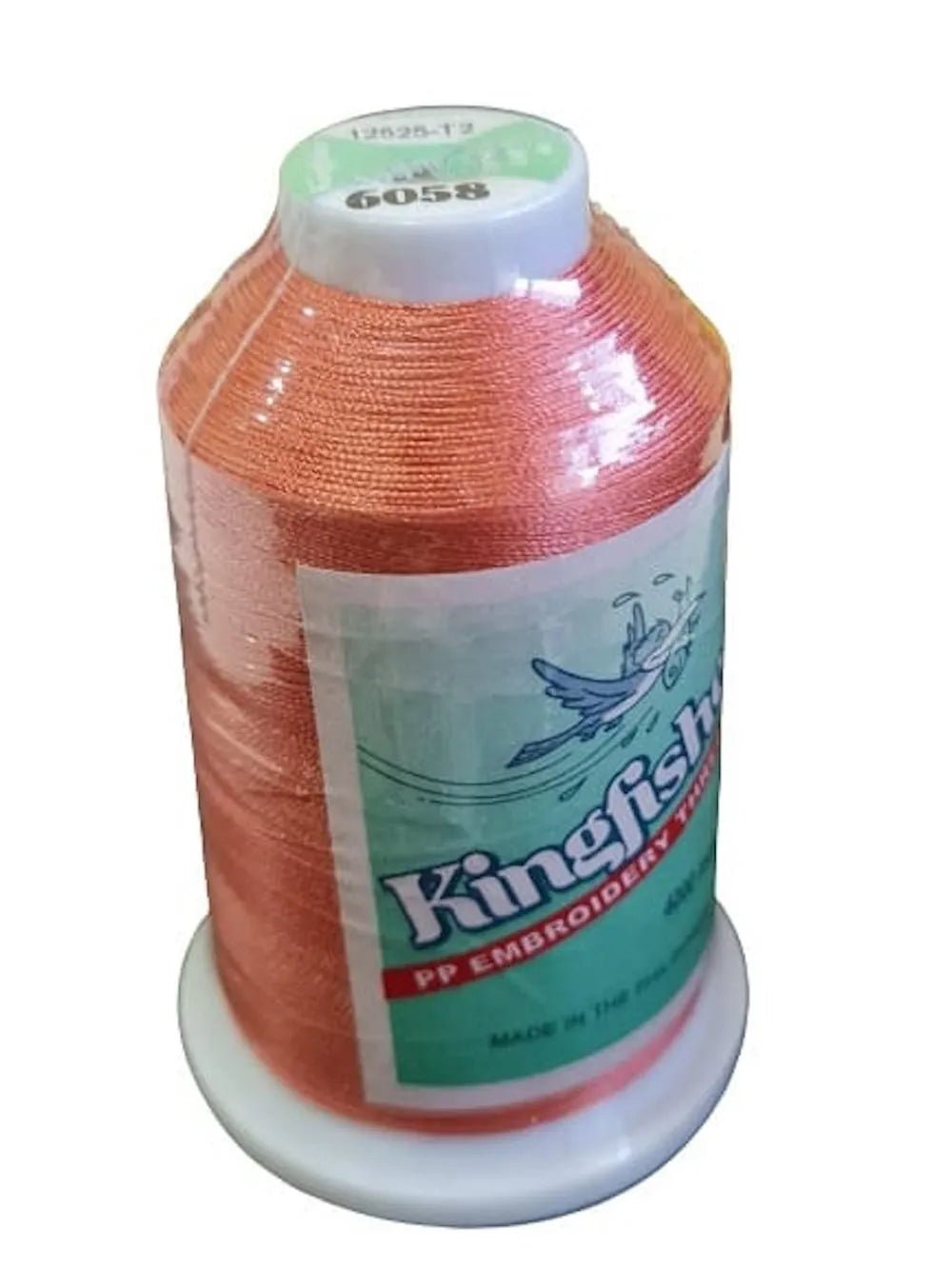 Kingfisher Embroidery Thread 4000m in Bright Orange (6058) - My Sewing Mall