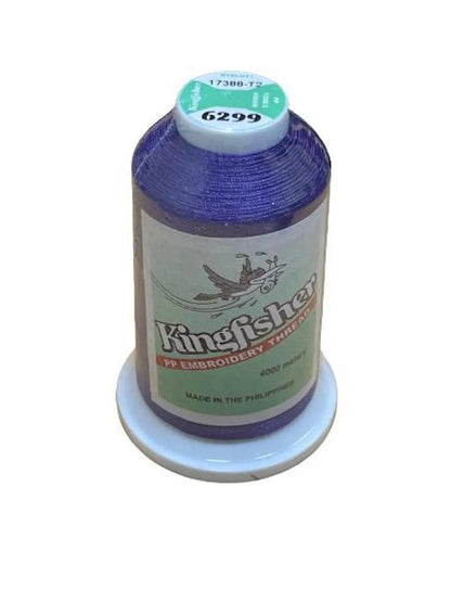 Kingfisher Embroidery Thread 4000m Indigo Blue 6299 - My Sewing Mall