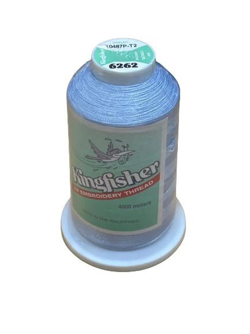 Kingfisher Embroidery Thread 4000m Light Sky Blue 6262 - My Sewing Mall