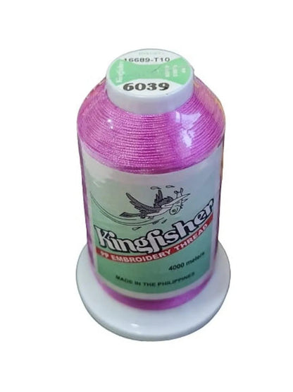 Kingfisher Embroidery Thread 4000m Passionate Pink (6039) - My Sewing Mall