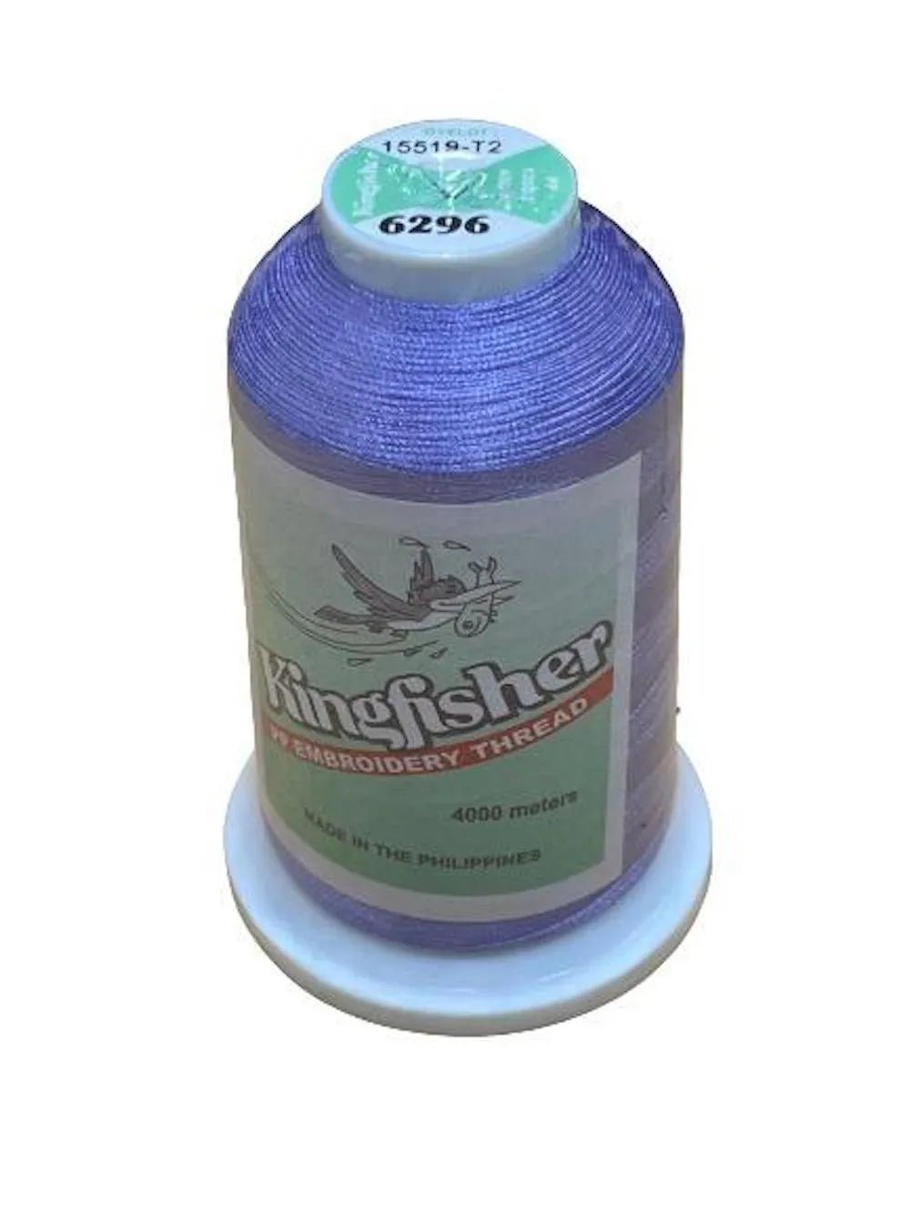 Kingfisher Embroidery Thread 4000m Sapphire Blue 6296 - My Sewing Mall