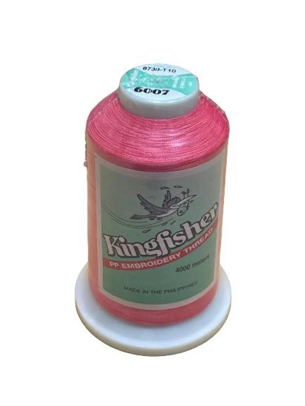 Kingfisher Polyester Embroidery Thread 4000m - Coral Pink 6007 - My Sewing Mall
