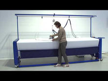Eisenkolb DEKO-2000: Professional Curtain Ironing Table with Rotating Surface and Steam Suction