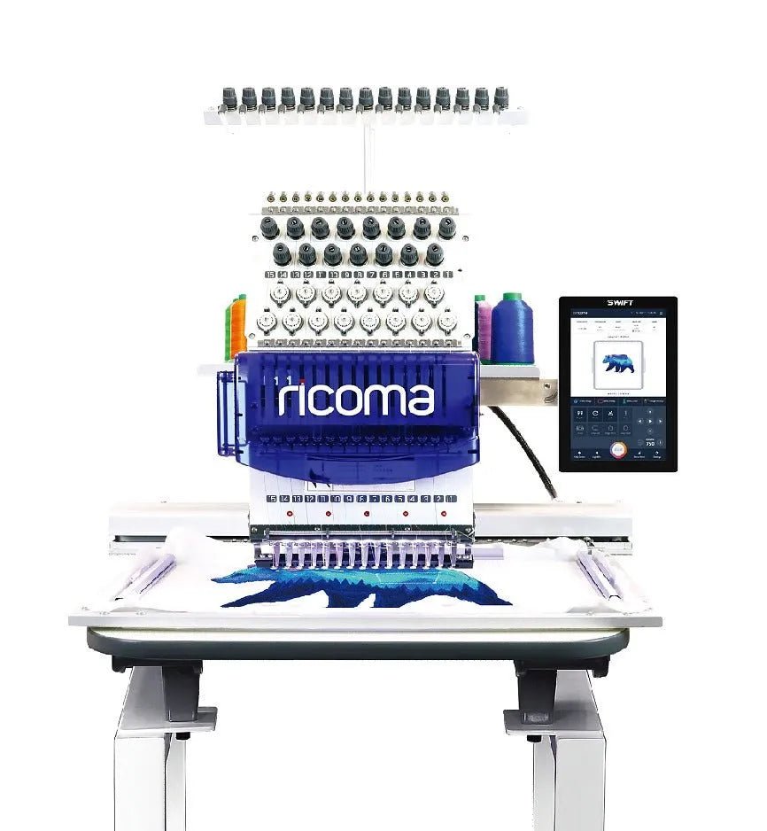 Ricoma 1201 TC 10S – 12 - Needle Commercial Embroidery Machine - My Sewing Mall