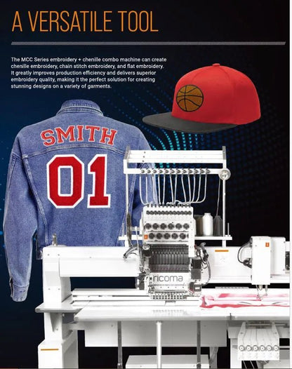 Ricoma MCC - 061201 Embroidery and Chenille Combo Machine - My Sewing Mall