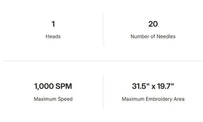 Ricoma SWIFT XL 2001 TC 10S Embroidery Machine - My Sewing Mall