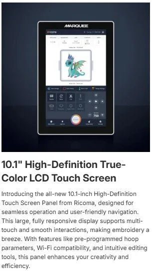 Ricoma SWIFT XL 2001 TC 10S Embroidery Machine - My Sewing Mall