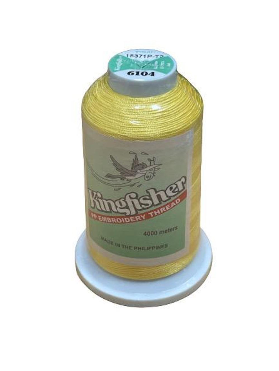 King Fisher Embroidery Thread 4000m 6104 - My Sewing Mall