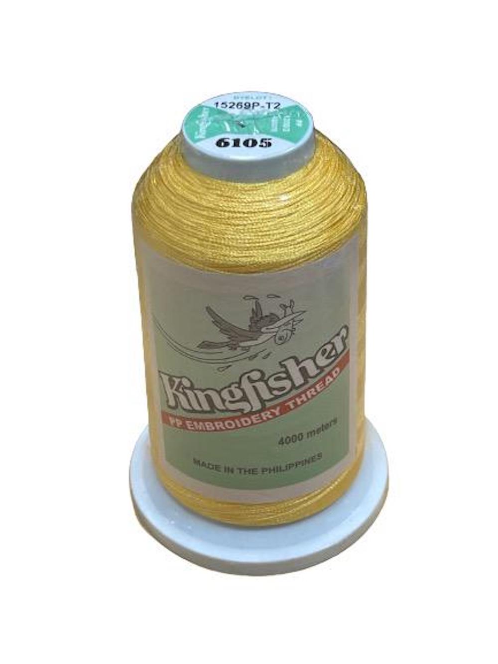 King Fisher Embroidery Thread 4000m 6105 - My Sewing Mall