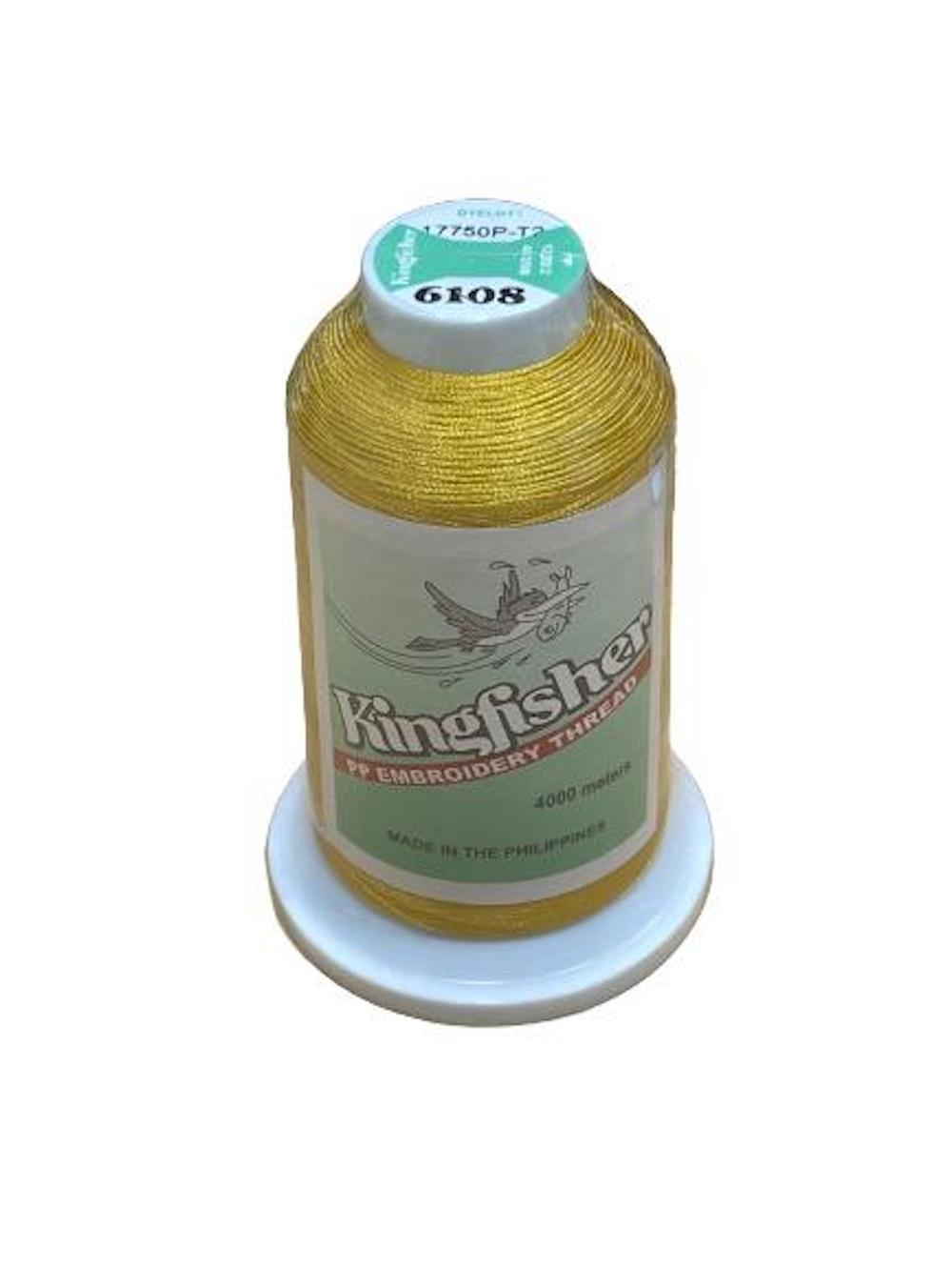 King Fisher Embroidery Thread 4000m 6108 - My Sewing Mall