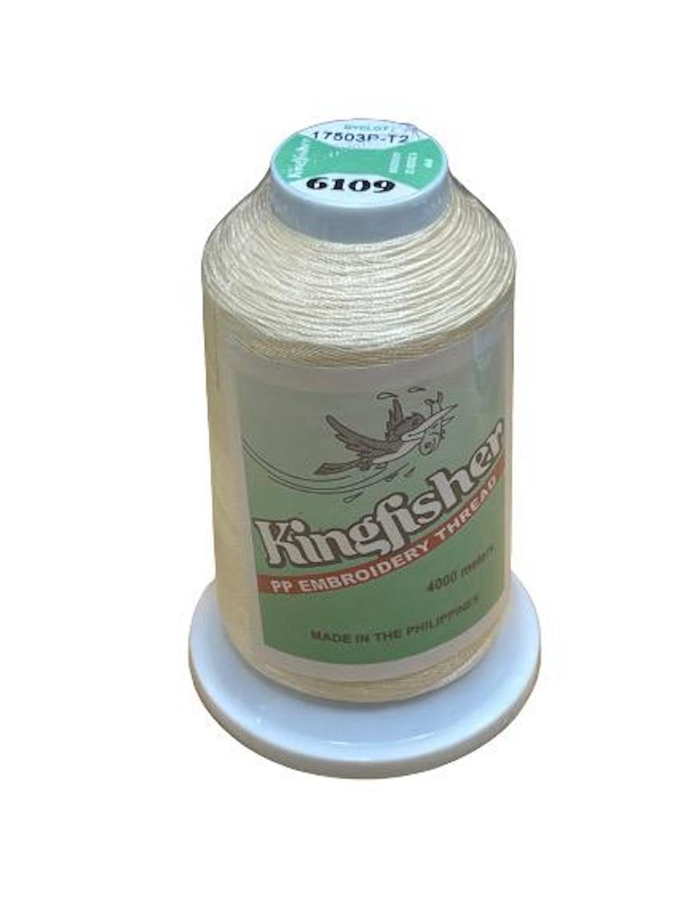 King Fisher Embroidery Thread 4000m 6109 - My Sewing Mall