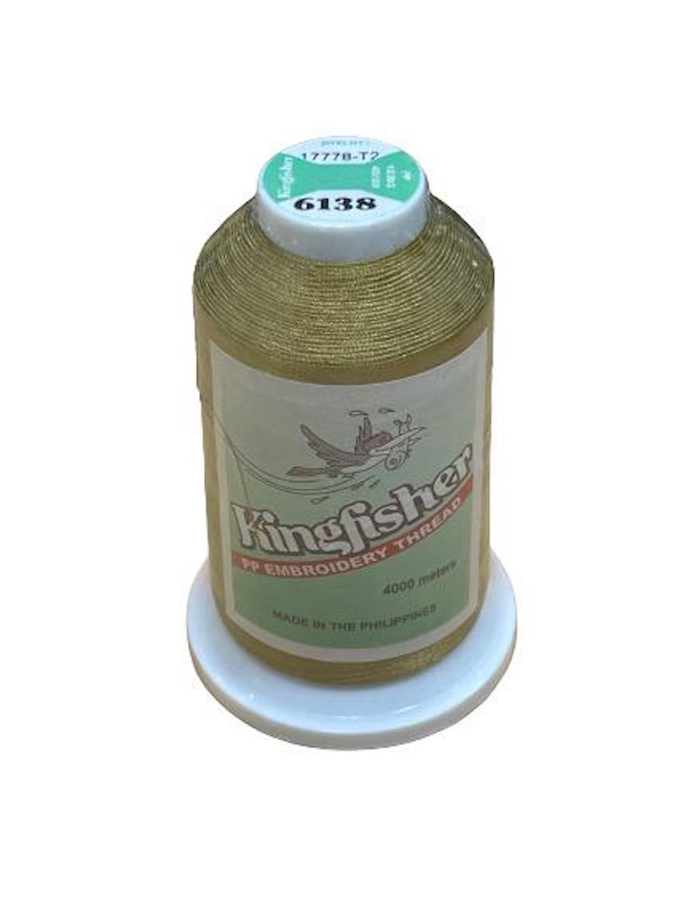 King Fisher Embroidery Thread 4000m 6138 - My Sewing Mall