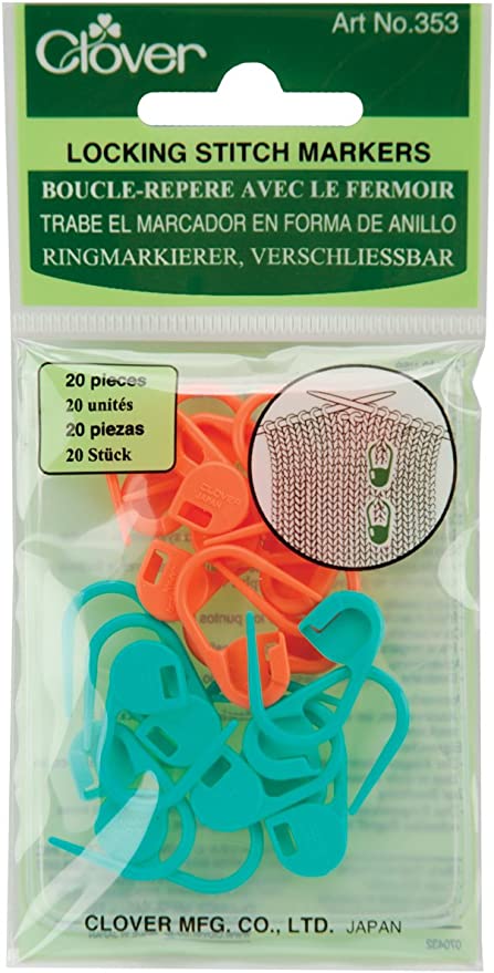 Clover Lock Ring Markers, 20/pkg - My Sewing Mall