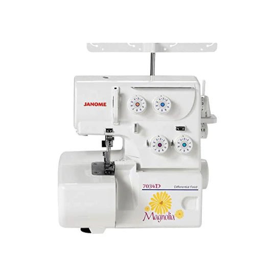 JANOME 7034D Magnolia 3/4 Thread Overlock Machine - My Sewing Mall