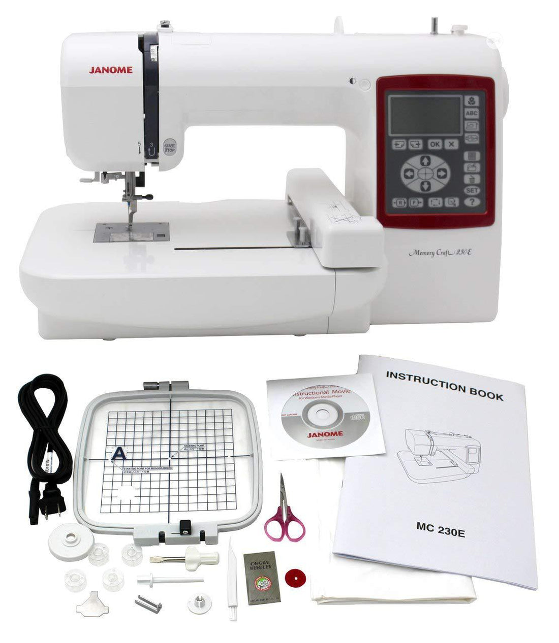 Janome MC230E Embroidery Machine - My Sewing Mall