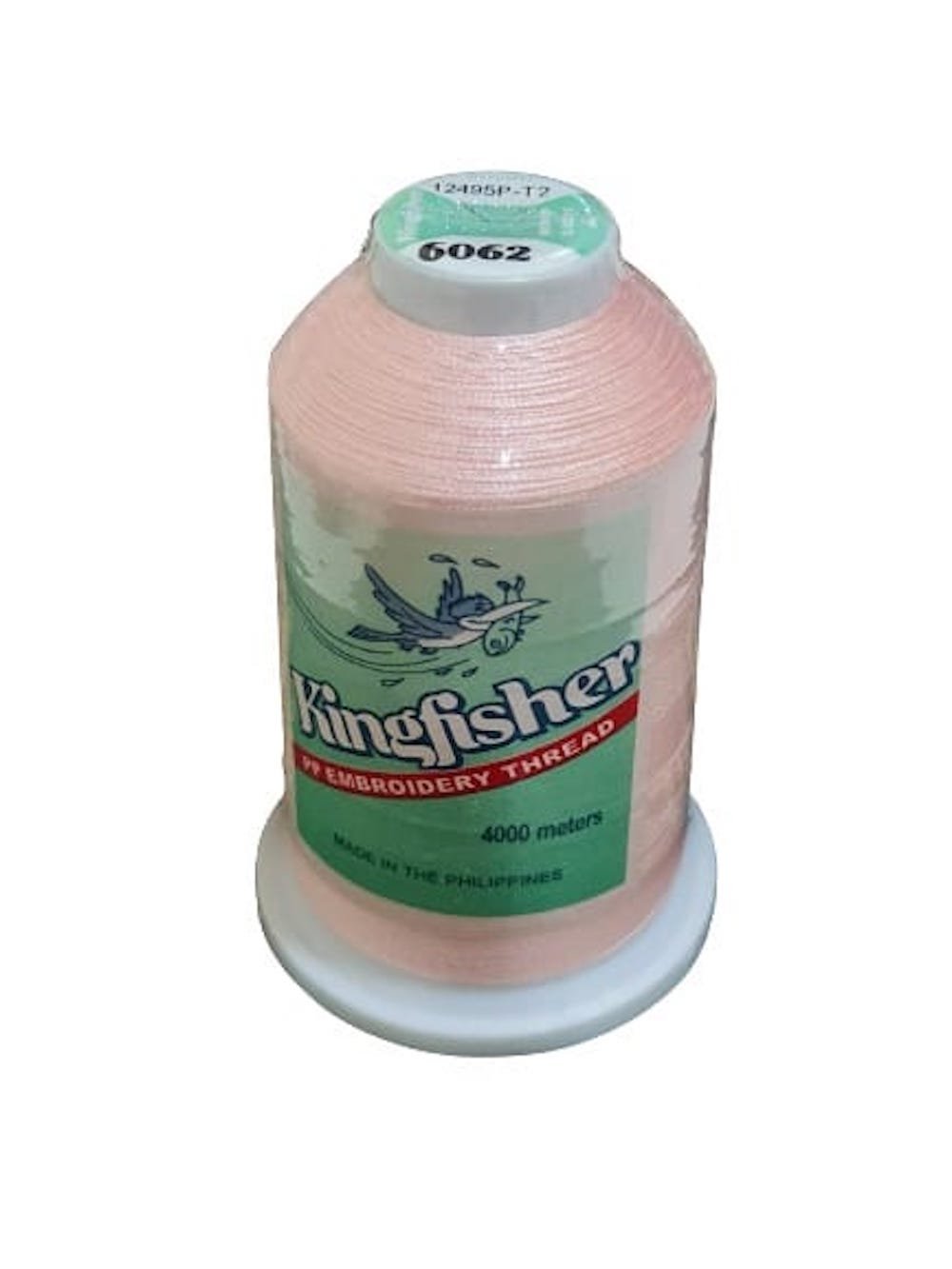 King Fisher Embroidery Thread 4000m 6062 - Blush Peach - My Sewing Mall