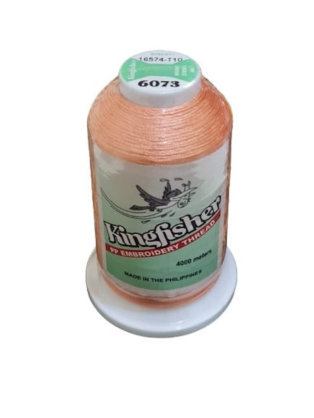 King Fisher Embroidery Thread 4000m 6073 - Soft Apricot - My Sewing Mall