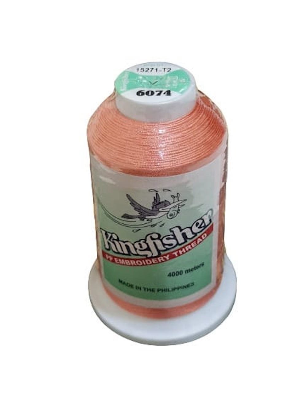 King Fisher Embroidery Thread 4000m 6074 Peach Blossom - My Sewing Mall