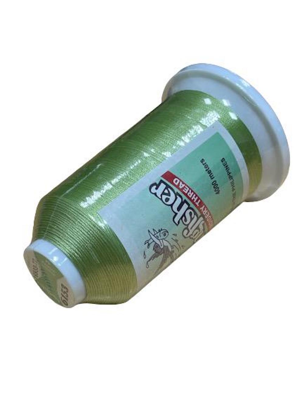 King Fisher Embroidery Thread 4000m 6153 Leaf Green - My Sewing Mall