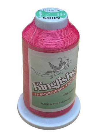 King Fisher Embroidery Thread 4000m Hot Pink (6009) - My Sewing Mall