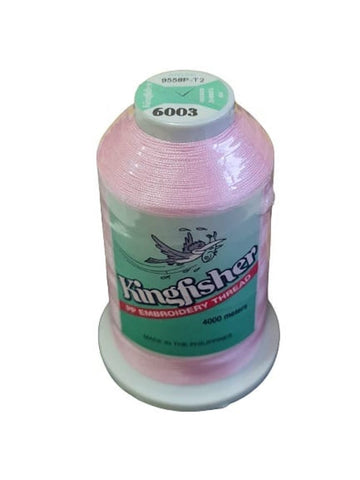 King Fisher Embroidery Thread 4000m Soft Pink (6003) - My Sewing Mall