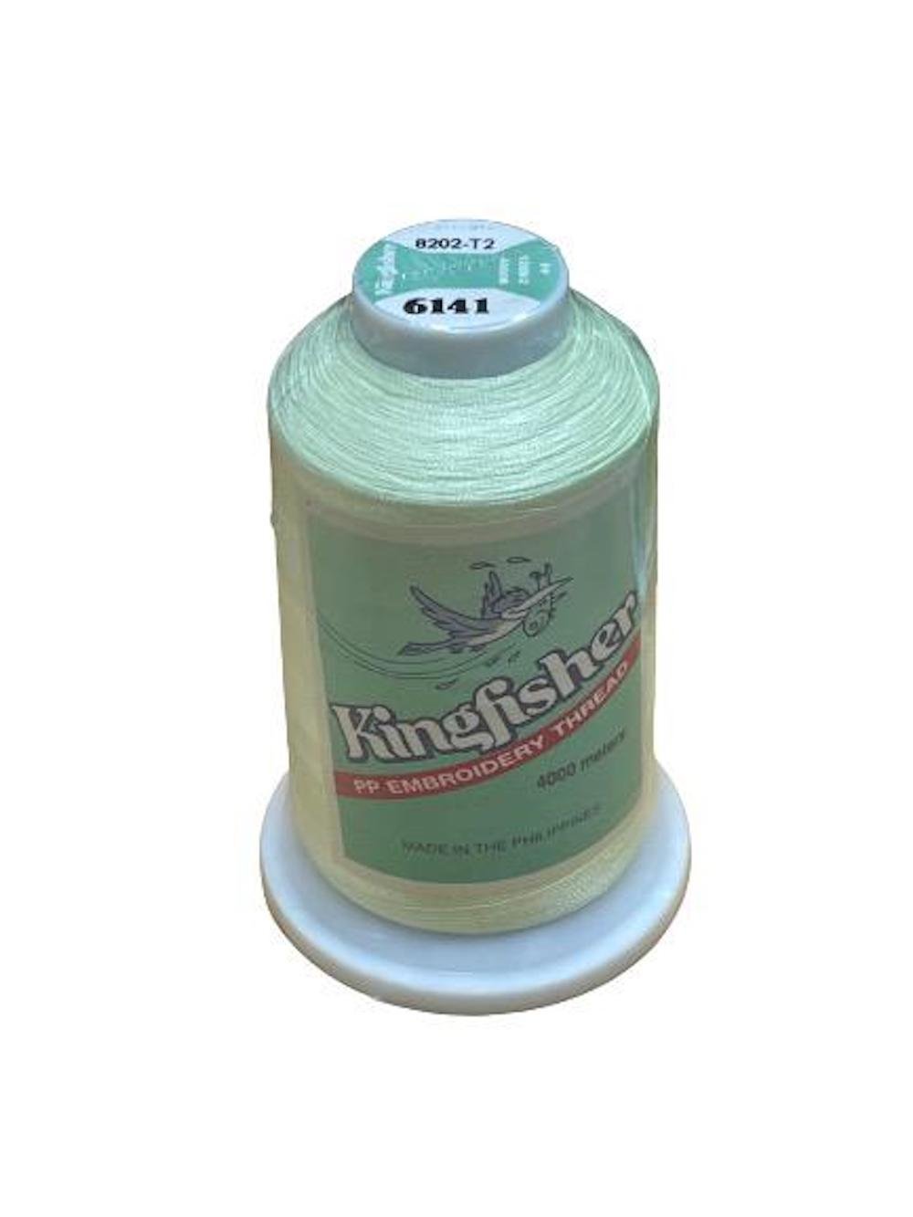 Kingfisher Embroidery Thread 4000m 6141 – Light Yellow Green - My Sewing Mall