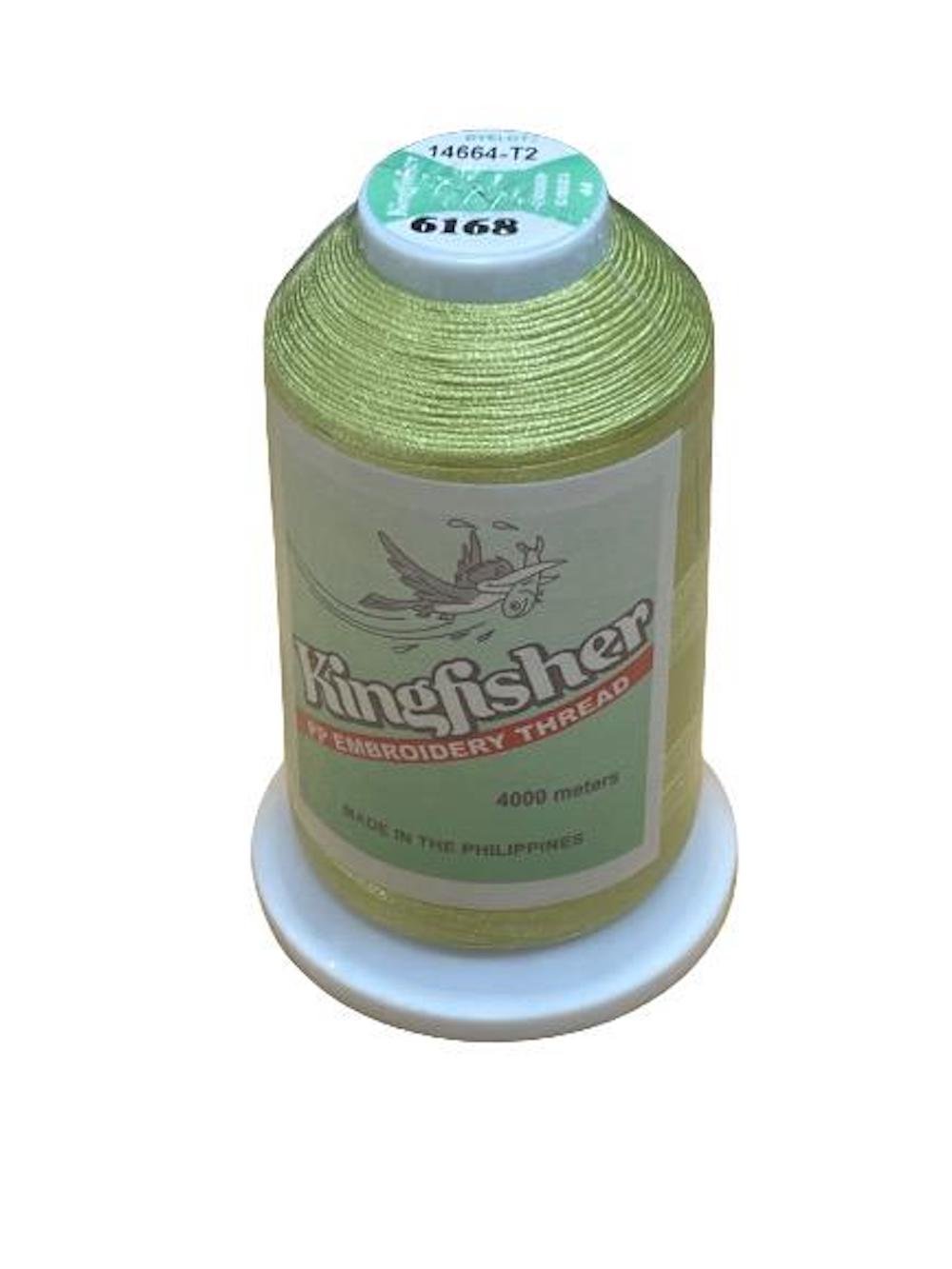 Kingfisher Embroidery Thread 4000m 6168 – Lime Green - My Sewing Mall