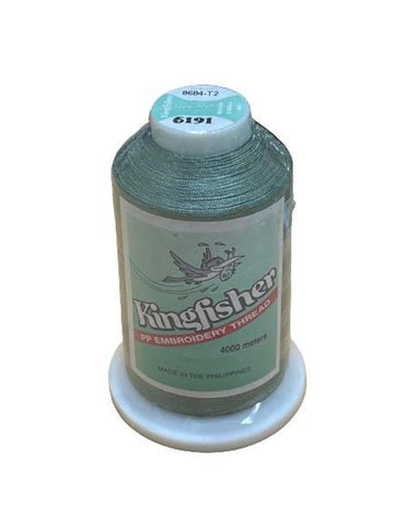 Kingfisher Embroidery Thread 4000m 6191 – Soft Sage Green - My Sewing Mall