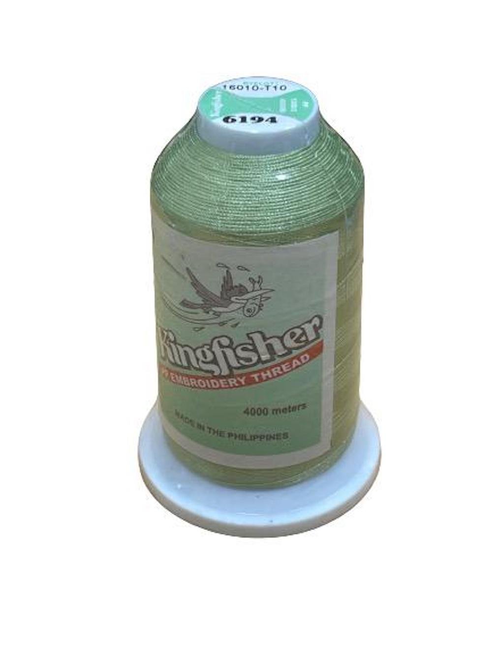 Kingfisher Embroidery Thread 4000m 6194 – Soft Green - My Sewing Mall