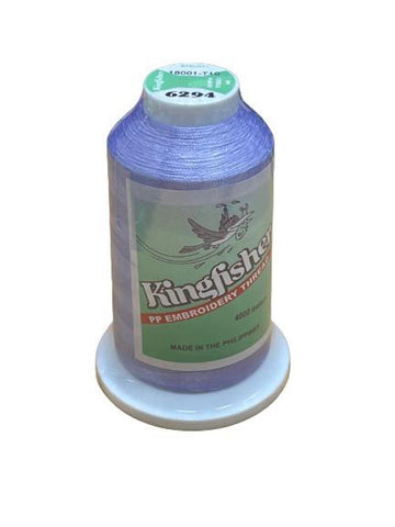 Kingfisher Embroidery Thread 4000m Periwinkle Blue 6294 - My Sewing Mall