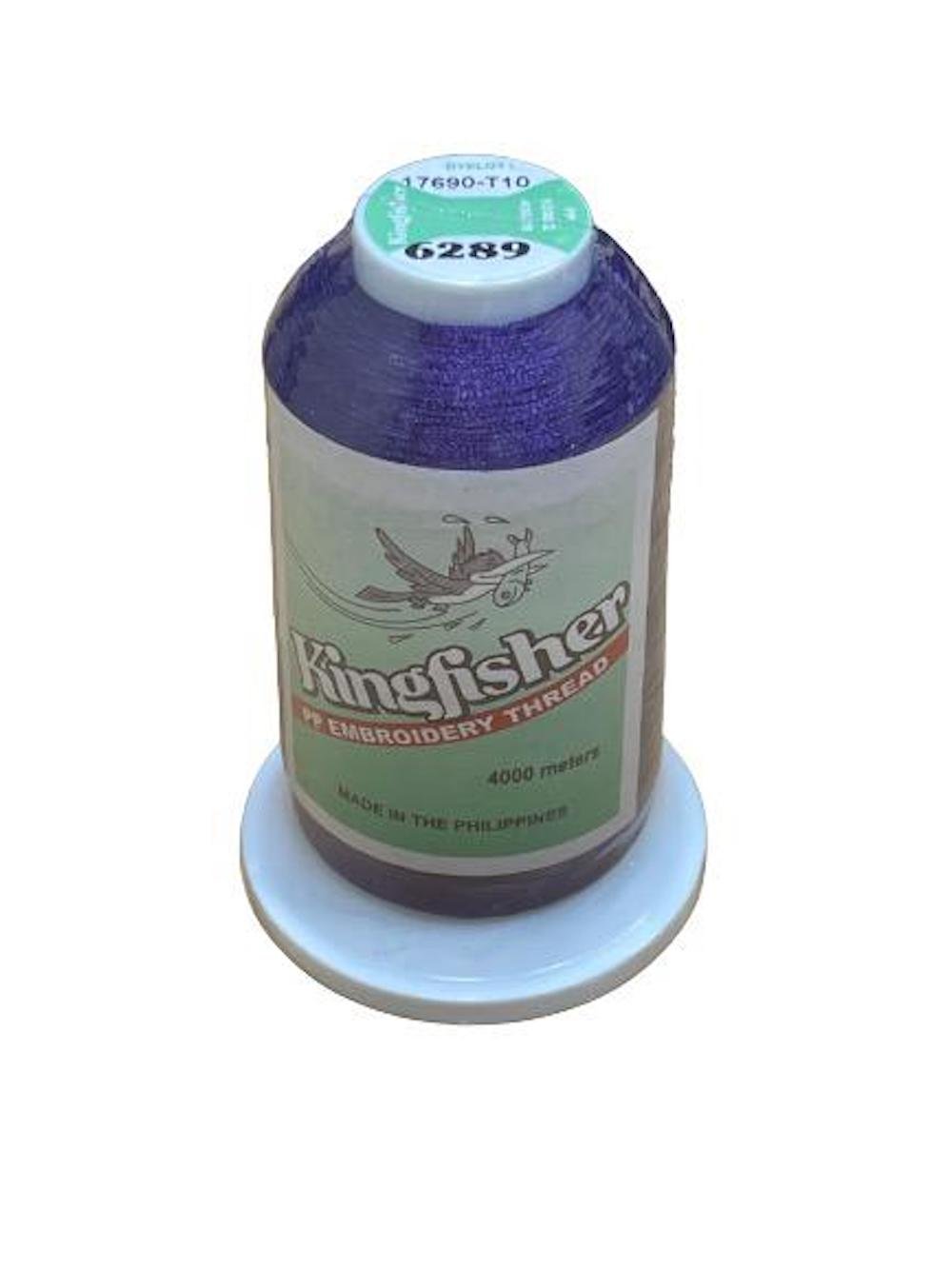 Kingfisher Embroidery Thread 4000m Royal Violet 6289 - My Sewing Mall