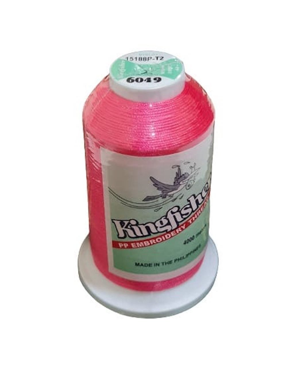 Kingfisher Embroidery Thread 4000m - Ruby Pink (6049) - My Sewing Mall