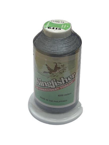 Kingfisher Embroidery Thread 4000m Slate Gray 6415 - My Sewing Mall