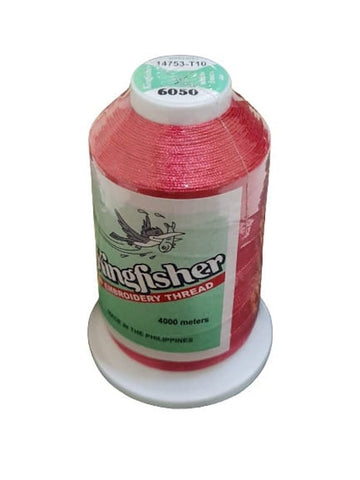 Kingfisher Embroidery Thread 4000m Strawberry Red (6050) - My Sewing Mall