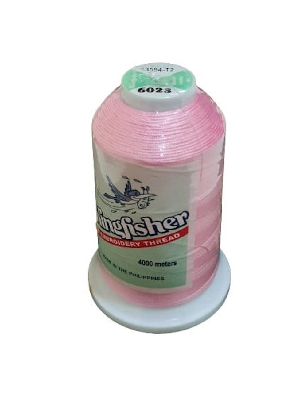 Kingfisher Polyester Embroidery Thread 4000m - Soft Blossom Pink 6022 - My Sewing Mall